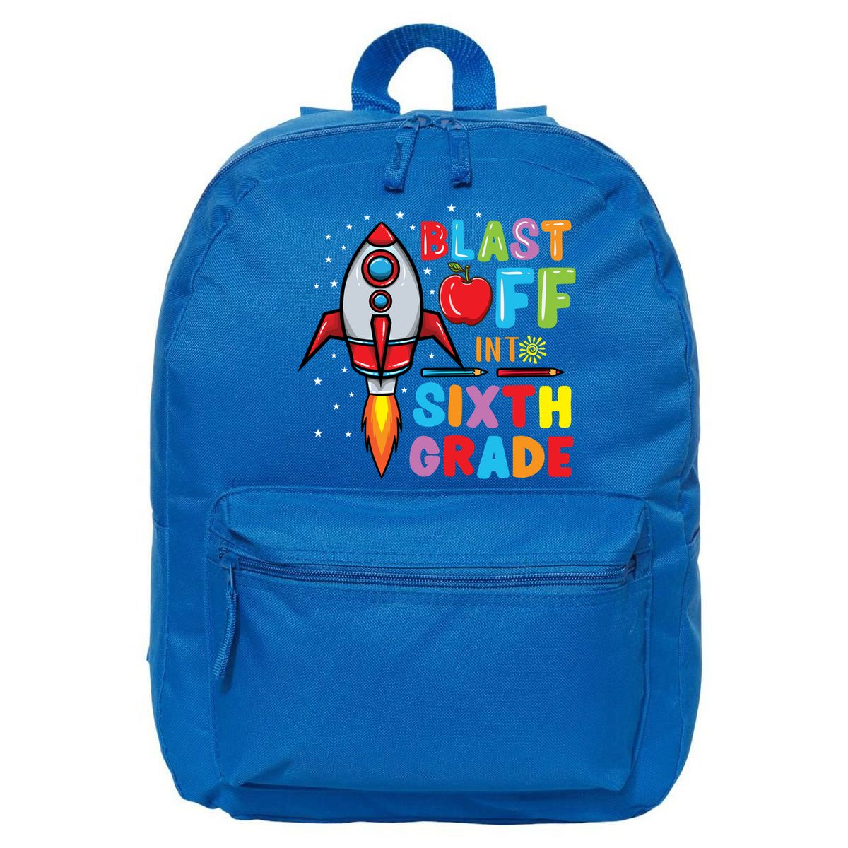 Blast Off Into 6Th Grade Gift 16 in Basic Backpack