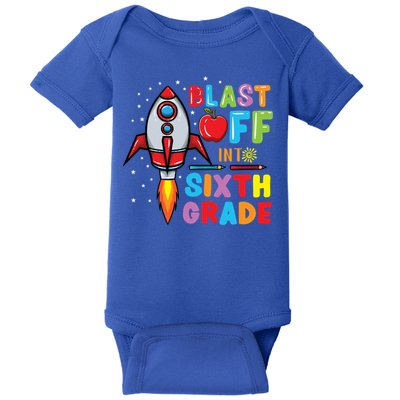 Blast Off Into 6Th Grade Gift Baby Bodysuit