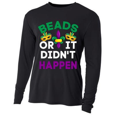 Beads Or It Didn't Happen Mardi Gras Cooling Performance Long Sleeve Crew