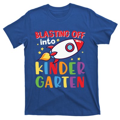 Blasting Off Into Kindergarten Rocket Cute Kindergarten Cool Gift T-Shirt