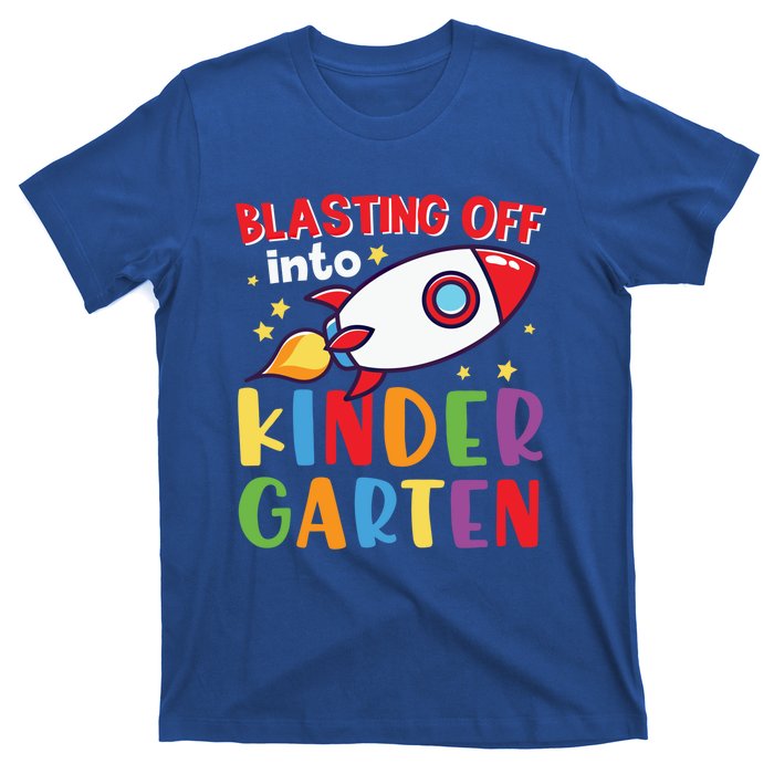 Blasting Off Into Kindergarten Rocket Cute Kindergarten Cool Gift T-Shirt