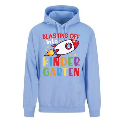 Blasting Off Into Kindergarten Rocket Cute Kindergarten Cool Gift Unisex Surf Hoodie