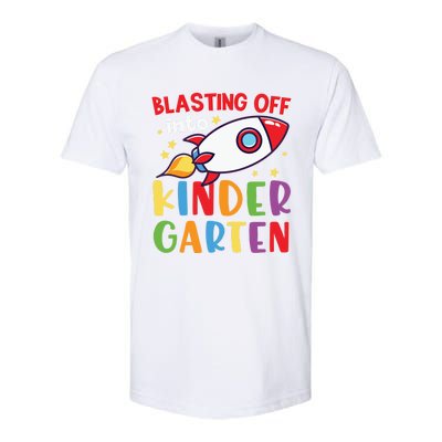 Blasting Off Into Kindergarten Rocket Cute Kindergarten Cool Gift Softstyle CVC T-Shirt