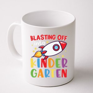 Blasting Off Into Kindergarten Rocket Cute Kindergarten Cool Gift Coffee Mug