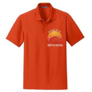 Because Of Implication Funny Boat Cruise Dry Zone Grid Polo