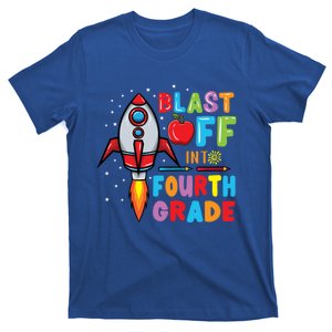 Blast Off Into 4Th Grade Gift T-Shirt