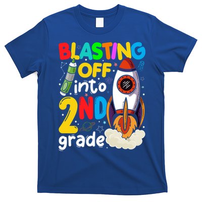 Blasting Off Into 2Nd Grade Cute Team Second Grade Gift T-Shirt