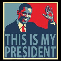 Barack Obama Is My President Drawstring Bag