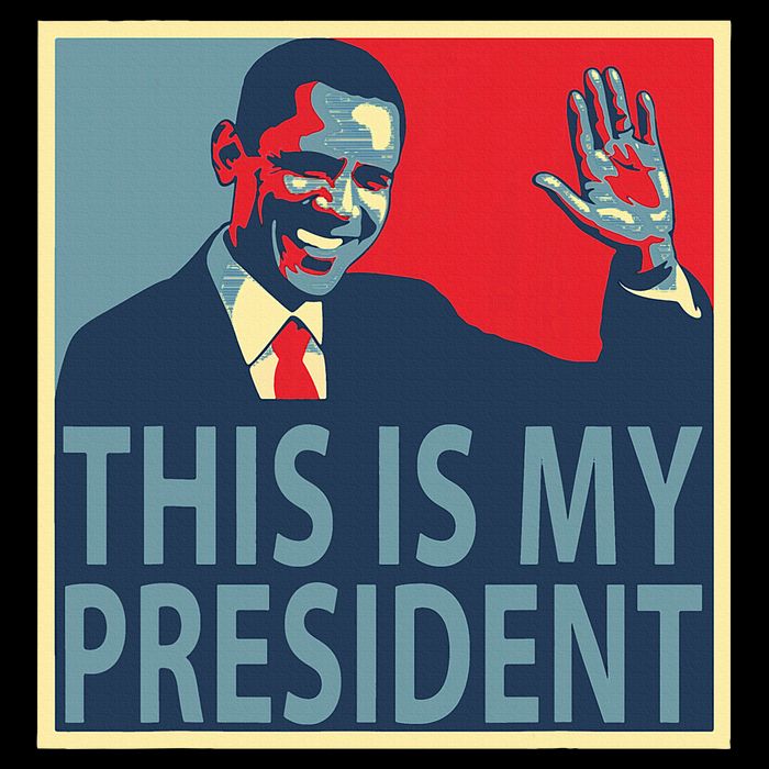 Barack Obama Is My President Drawstring Bag