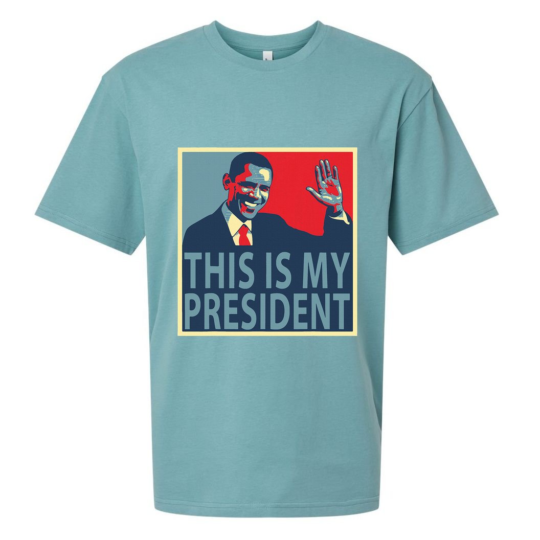 Barack Obama Is My President Sueded Cloud Jersey T-Shirt