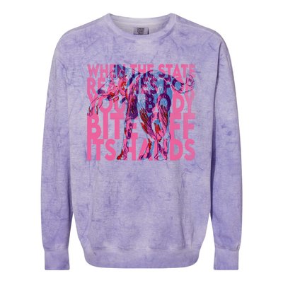 Bite Off Its Hands Colorblast Crewneck Sweatshirt