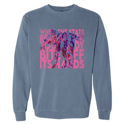 Bite Off Its Hands Garment-Dyed Sweatshirt