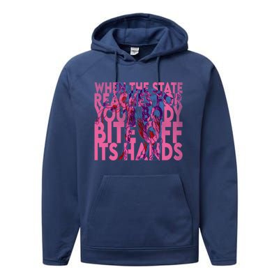 Bite Off Its Hands Performance Fleece Hoodie