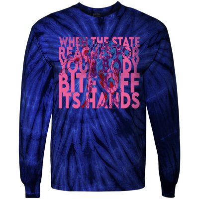 Bite Off Its Hands Tie-Dye Long Sleeve Shirt