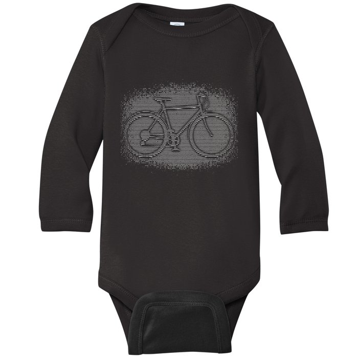 Bike Optical Illusion Baby Long Sleeve Bodysuit