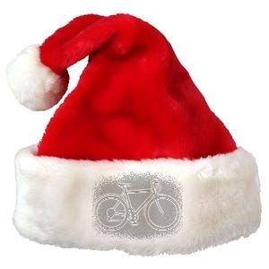 Bike Optical Illusion Premium Christmas Santa Hat