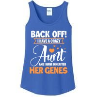 Back Off I Have A Crazy Aunt Nephew Niece Family Funny Gift Ladies Essential Tank