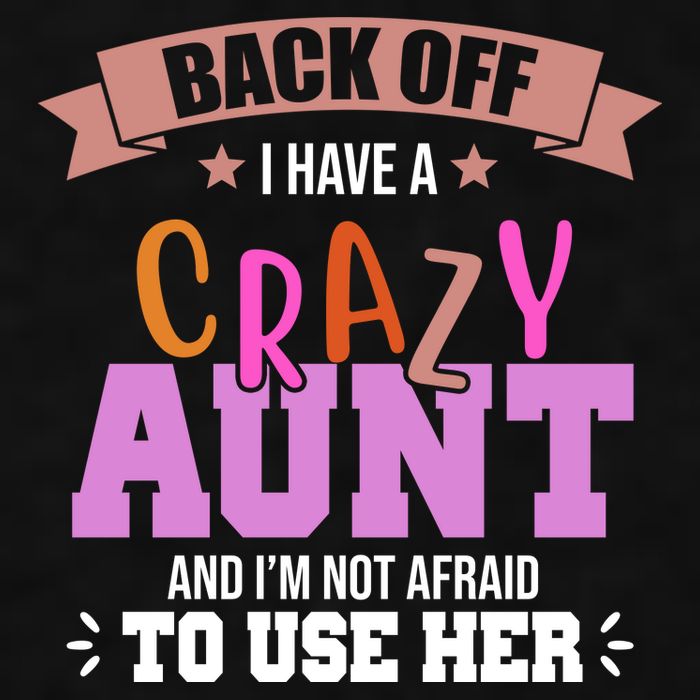 Back Off I Have A Crazy Aunt And I'm Not Afraid To Use Her Funny Ladies PosiCharge Tri-Blend Wicking Tank
