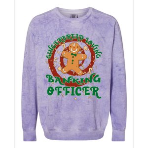 Banking Officer Job Gingerbread Funny Xmas Great Gift Colorblast Crewneck Sweatshirt