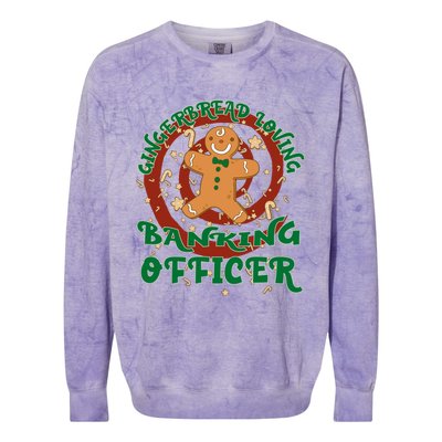 Banking Officer Job Gingerbread Funny Xmas Great Gift Colorblast Crewneck Sweatshirt