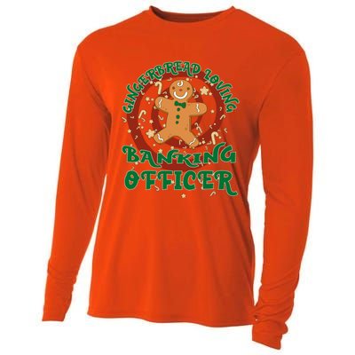 Banking Officer Job Gingerbread Funny Xmas Great Gift Cooling Performance Long Sleeve Crew