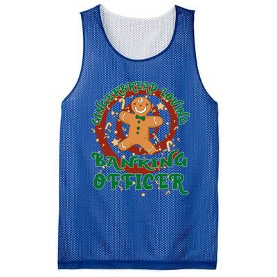 Banking Officer Job Gingerbread Funny Xmas Great Gift Mesh Reversible Basketball Jersey Tank