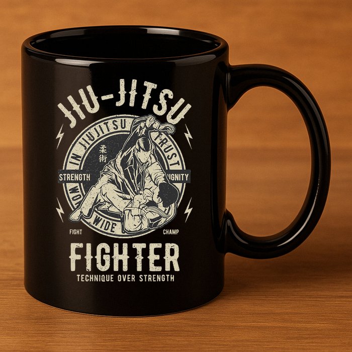 Bjj Outfit Jui Jujitsu Brazilian Jiu Jitsu 11oz C Handle Ceramic Mug