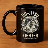 Bjj Outfit Jui Jujitsu Brazilian Jiu Jitsu 11oz C Handle Ceramic Mug