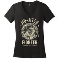 Bjj Outfit Jui Jujitsu Brazilian Jiu Jitsu Women's V-Neck T-Shirt