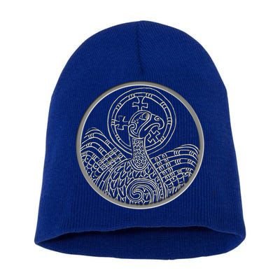 Book Of Kells Legend For St Patrick's Day Irish Celtic Knot Gift Short Acrylic Beanie