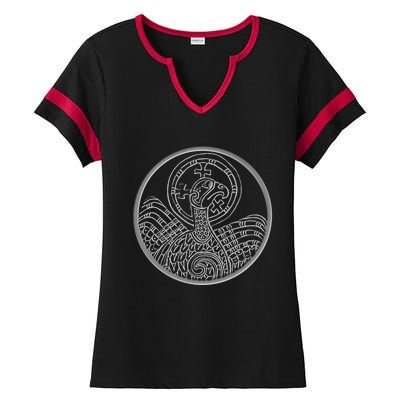 Book Of Kells Legend For St Patrick's Day Irish Celtic Knot Gift Ladies Halftime Notch Neck Tee