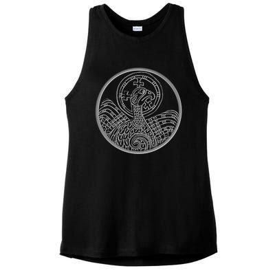 Book Of Kells Legend For St Patrick's Day Irish Celtic Knot Gift Ladies PosiCharge Tri-Blend Wicking Tank