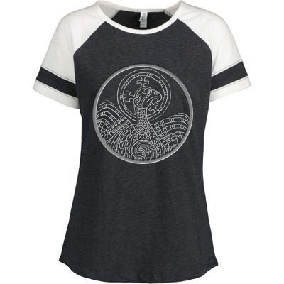 Book Of Kells Legend For St Patrick's Day Irish Celtic Knot Gift Enza Ladies Jersey Colorblock Tee