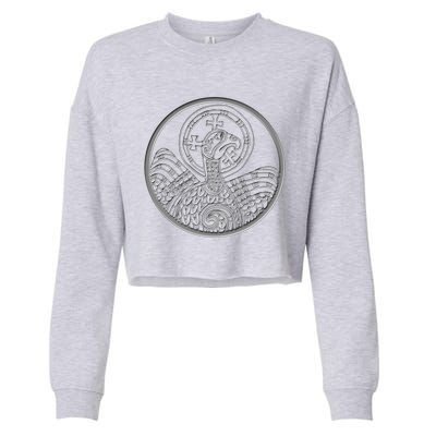 Book Of Kells Legend For St Patrick's Day Irish Celtic Knot Gift Cropped Pullover Crew