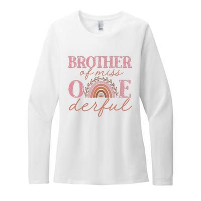 Brother of Little Miss Onederful 1st Bday Boho Rainbow Womens CVC Long Sleeve Shirt