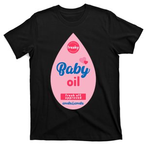 Baby Oil Lazy Funny Costume Ideas T-Shirt