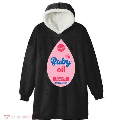 Baby Oil Lazy Funny Costume Ideas Hooded Wearable Blanket