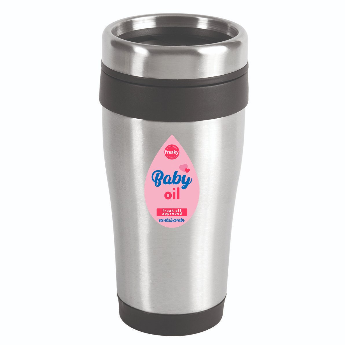 Baby Oil Lazy Funny Costume Ideas 16oz Travel Tumbler