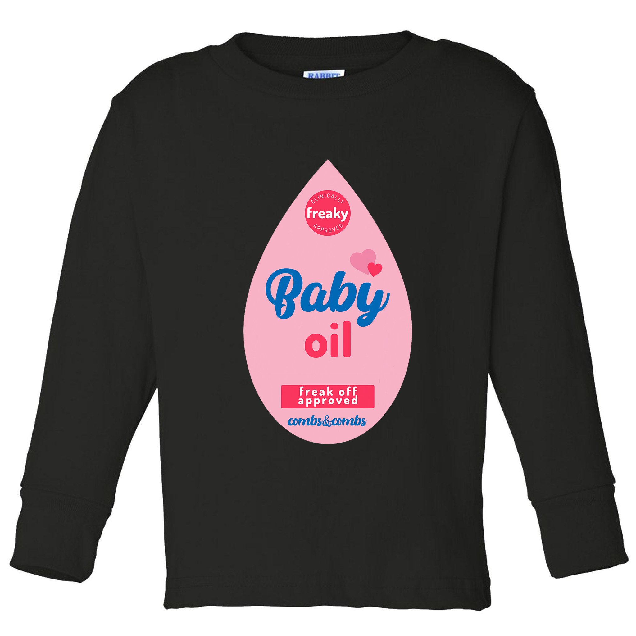 Baby Oil Lazy Funny Costume Ideas Toddler Long Sleeve Shirt
