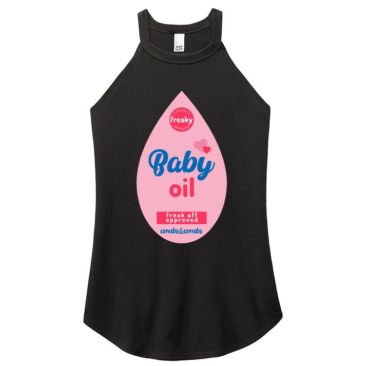 Baby Oil Lazy Funny Costume Ideas Women's Perfect Tri Rocker Tank