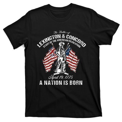 Battle Of Lexington And Concord American Revolution History T-Shirt