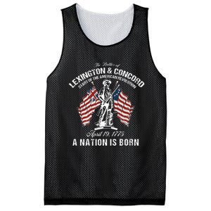 Battle Of Lexington And Concord American Revolution History Mesh Reversible Basketball Jersey Tank