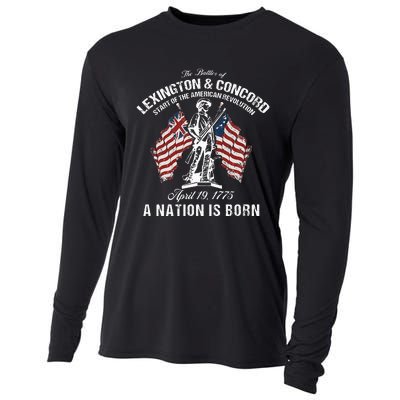 Battle Of Lexington And Concord American Revolution History Cooling Performance Long Sleeve Crew