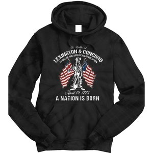 Battle Of Lexington And Concord American Revolution History Tie Dye Hoodie