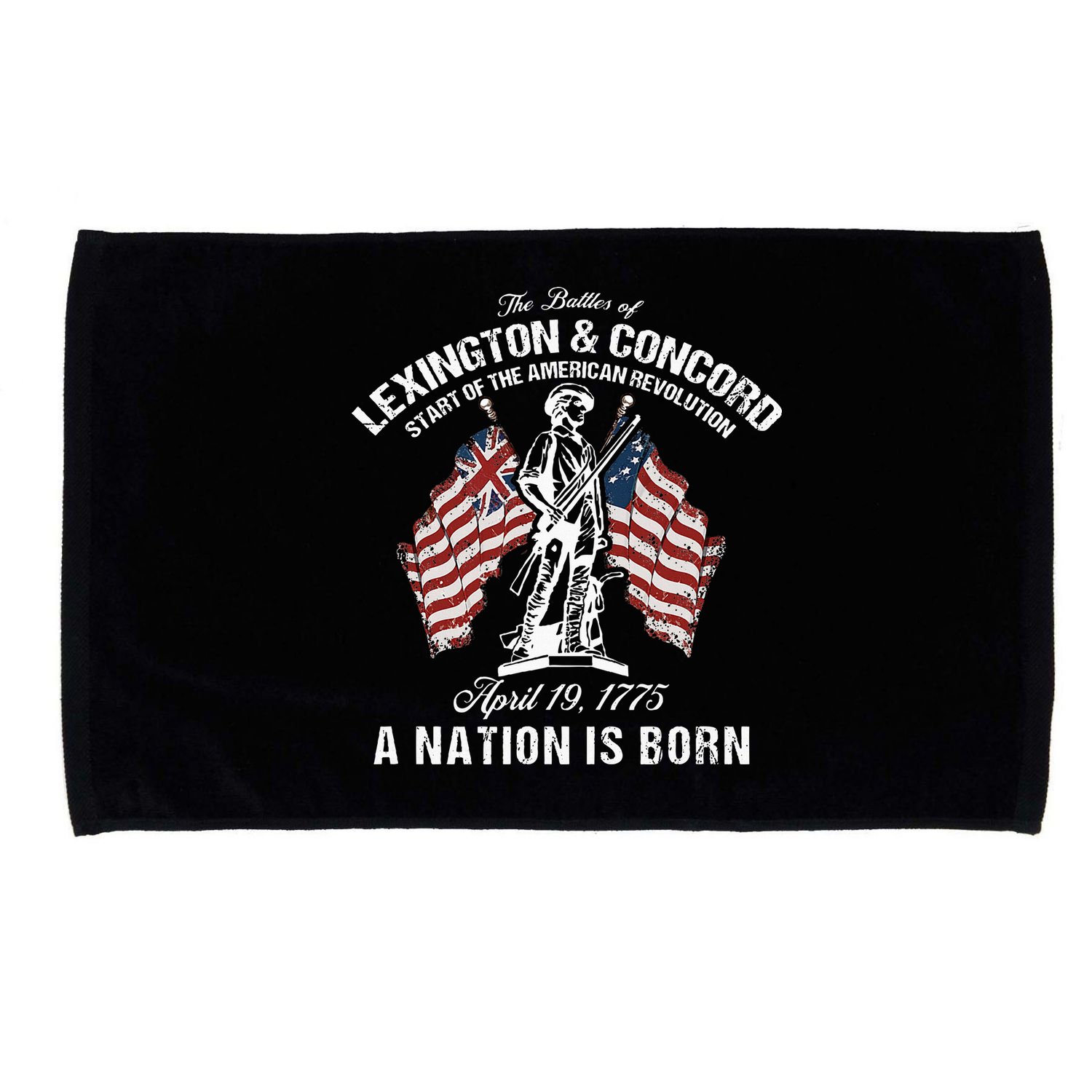 Battle Of Lexington And Concord American Revolution History Microfiber Hand Towel