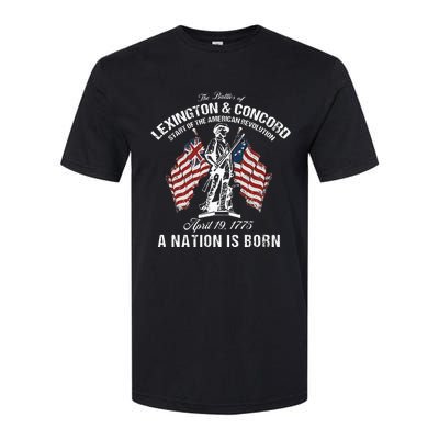 Battle Of Lexington And Concord American Revolution History Softstyle CVC T-Shirt