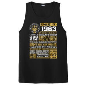 Born October Libra 1963 Birthday Funny Gift PosiCharge Competitor Tank