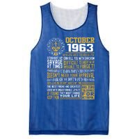 Born October Libra 1963 Birthday Funny Gift Mesh Reversible Basketball Jersey Tank