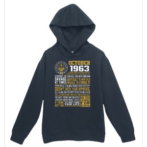 Born October Libra 1963 Birthday Funny Gift Urban Pullover Hoodie