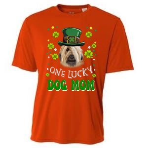 Briard One Lucky Dog Mom Funny Dogs Lover St Patrick's Day Gift Cooling Performance Crew T-Shirt